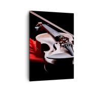 Impression sur Toile 50x70cm Tableaux Image Violon harmonie instrument musique