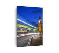 Impression sur Toile 50x70cm Tableaux Londres bâtiment du parlement Big ben