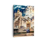 Impression sur Toile 50x70cm Tableaux Londres parlement architecture Big ben
