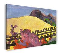 Impression sur toile (60x40cm): Paul Gauguin - La montagne sacrée (PARAHI TE MA