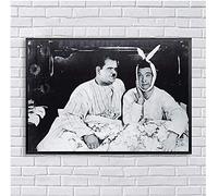 Impression sur toile 60x80 cm sans cadre Laurel et Hardy toile peinture amis émission de télévision affiche Joey et Chandler décor à la maison Art mural