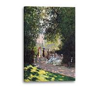 Impression sur toile (60x80cm): Claude Monet - Le parc Monceau (1878)