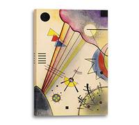 Impression sur toile (60x80cm): Wassily Kandinsky - Connexion claire (1925)