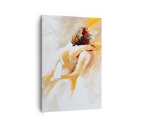 Impression sur Toile 70x100cm Tableaux Caractère l'amitié l'amour le mariage