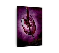 Impression sur Toile 70x100cm Tableaux Image Abstrait alcool bouteille cocktail