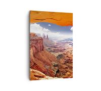 Impression sur Toile 70x100cm Tableaux Image Amérique Arizona Canyon Géologie