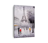 Impression sur Toile 70x100cm Tableaux Image Architecture paris eiffle france