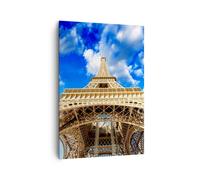Impression sur Toile 70x100cm Tableaux Image Architecture paris ville eiffel