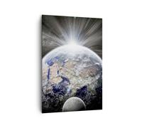Impression sur Toile 70x100cm Tableaux Image Astronomie galaxie abstraction