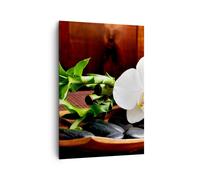 Impression sur Toile 70x100cm Tableaux Image Bambou beauté décoration fleur
