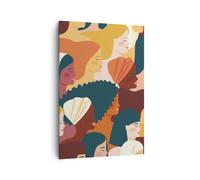 Impression sur Toile 70x100cm Tableaux Image Femmes Multiculturalisme Moderne