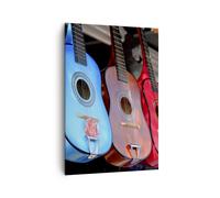 Impression sur Toile 70x100cm Tableaux Image Guitare musical instrument mexico