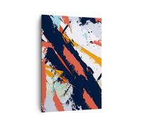 Impression sur Toile 70x100cm Tableaux Image L'Abstraction Graffiti Moderne