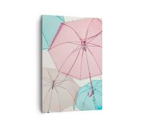 Impression sur Toile 70x100cm Tableaux Image Parapluies Ampoule improvisation