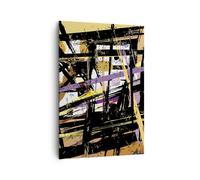 Impression sur Toile 70x100cm Tableaux Image Photo abstraction moderne