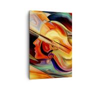 Impression sur Toile 70x100cm Tableaux Image Photo abstraction moderne