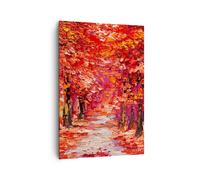Impression sur Toile 70x100cm Tableaux Image Photo Automne Parc Avenue