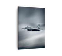 Impression sur Toile 70x100cm Tableaux Image Photo avion ciel vol Art Decoration