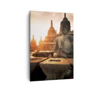Impression sur Toile 70x100cm Tableaux Image Photo Bouddha foi Asie Decoration