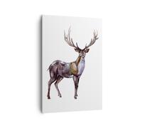 Impression sur Toile 70x100cm Tableaux Image Photo Cher Animal Sauvage Forêt