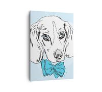 Impression sur Toile 70x100cm Tableaux Image Photo Chien labrador oeil portrait