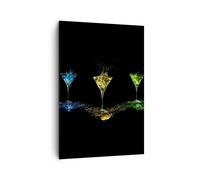 Impression sur Toile 70x100cm Tableaux Image Photo Cocktail boisson alcool verre
