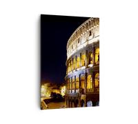 Impression sur Toile 70x100cm Tableaux Image Photo Coloseum Rome architecture