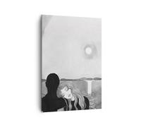 Impression sur Toile 70x100cm Tableaux Image Photo Couple Amants Fille