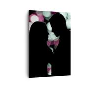 Impression sur Toile 70x100cm Tableaux Image Photo Couple amour relation