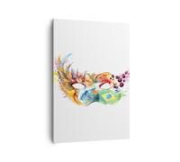Impression sur Toile 70x100cm Tableaux Image Photo drapeau Carnaval Brésil
