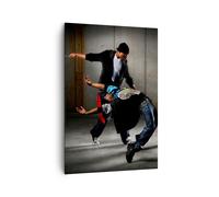 Impression sur Toile 70x100cm Tableaux Image Photo Équilibre danseurs saut