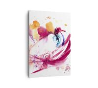 Impression sur Toile 70x100cm Tableaux Image Photo femme fleur été lune de miel