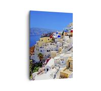 Impression sur Toile 70x100cm Tableaux Image Photo Grèce île tourisme santorini