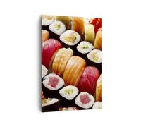 Impression sur Toile 70x100cm Tableaux Image Photo Japon asie sushi poisson