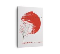 Impression sur Toile 70x100cm Tableaux Image Photo Japon Fleur Cerises