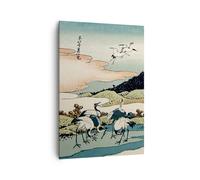 Impression sur Toile 70x100cm Tableaux Image Photo Japon Grues Image Decoration