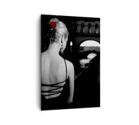 Impression sur Toile 70x100cm Tableaux Image Photo Lady Rose Mystère Decoration