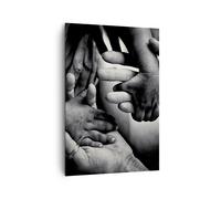 Impression sur Toile 70x100cm Tableaux Image Photo Mains Tolérance Communauté