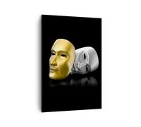 Impression sur Toile 70x100cm Tableaux Image Photo Masque théâtre scène acteur