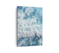 Impression sur Toile 70x100cm Tableaux Image Photo mer vague océan Decoration