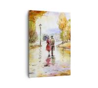 ARTTOR Moderne Impression sur Toile 70x100 cm Personnes Paysages - 2914