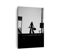 Impression sur Toile 70x100cm Tableaux Image Photo Ombre Photographie Escaliers