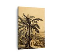 Impression sur Toile 70x100cm Tableaux Image Photo Palmiers Forest Des Pluies