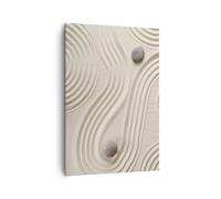 Impression sur Toile 70x100cm Tableaux Image Photo Pierres Chiffres Sable