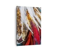 Impression sur Toile 70x100cm Tableaux Image Photo plume plumes oiseau