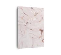 Impression sur Toile 70x100cm Tableaux Image Photo Rose Marbre Renversé