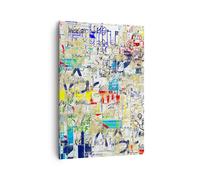 Impression sur Toile 70x100cm Tableaux Image Photo Rue graffiti mur Decoration