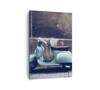 Impression sur Toile 70x100cm Tableaux Image Photo scooter rue Art Decoration