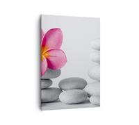 Impression sur Toile 70x100cm Tableaux Image Photo Spa bouddhisme calme fleur