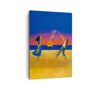 Impression sur Toile 70x100cm Tableaux Image Photo Symbole Amour Surréalisme